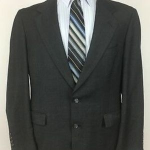 Men's Stafford Essentials Black Blazer
